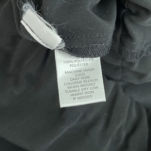 Ann Taylor Loft Belted Tie Waist Strapless Straight Leg Black‎ Jumpsuit Women XS - Picture 7 of 12